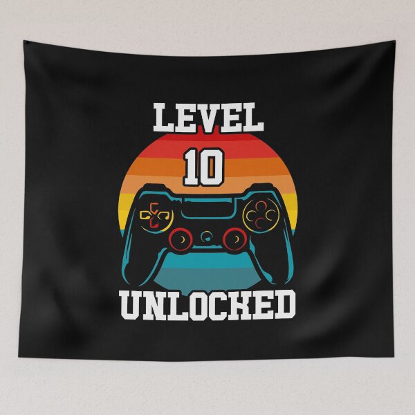 Item preview, Level 10 unlocked funny illustration gift  designed and sold by KO-Design.
