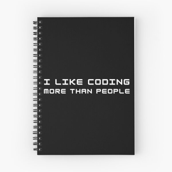 Item preview, I Like Coding More Than People Web Developer Funny Pun designed and sold by A. P..