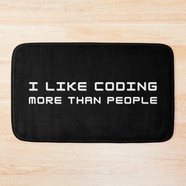 Item preview, I Like Coding More Than People Web Developer Funny Pun designed and sold by A. P..