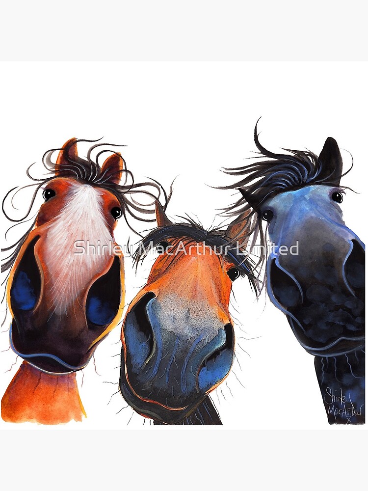 HaPPY HoRSe PRiNT ' WHo LeFT THe GaTe OPeN ? ' BY SHiRLeY MacARTHuR by ShirleyMacA