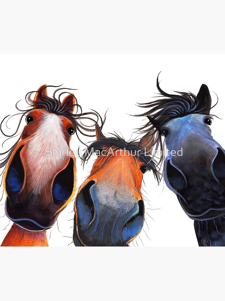 HaPPY HoRSe PRiNT ' WHo LeFT THe GaTe OPeN ? ' BY SHiRLeY MacARTHuR by ShirleyMacA