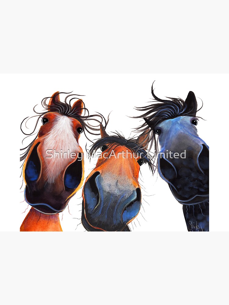 HaPPY HoRSe PRiNT ' WHo LeFT THe GaTe OPeN ? ' BY SHiRLeY MacARTHuR by ShirleyMacA