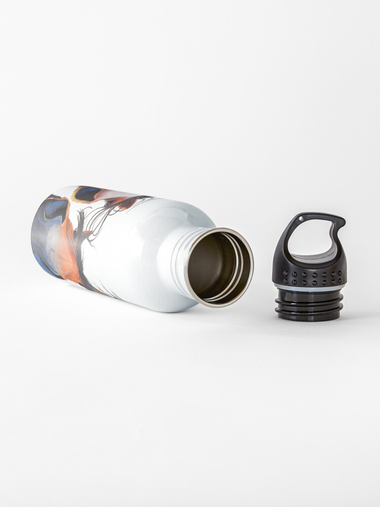 Alternate view of HaPPY HoRSe PRiNT ' WHo LeFT THe GaTe OPeN ? ' BY SHiRLeY MacARTHuR Water Bottle