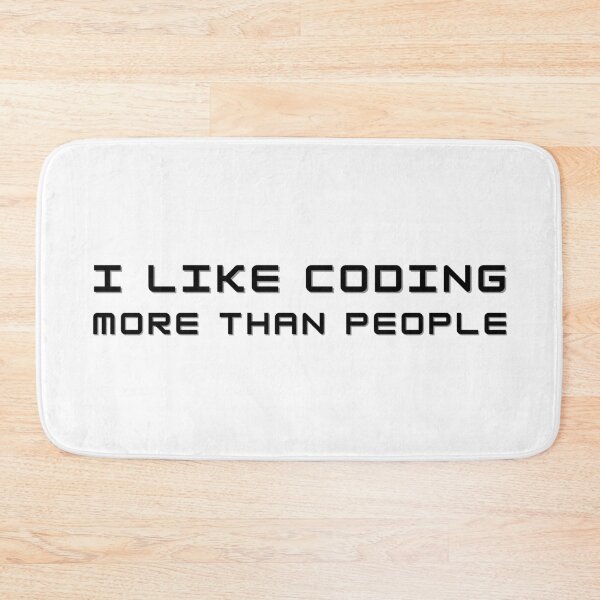 Item preview, I Like Coding More Than People Web Developer Funny Pun designed and sold by A. P..