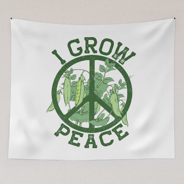 Item preview, I grow peas peace funny saying gift designed and sold by LuminOrb.