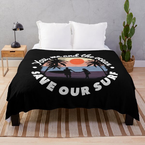 Item preview, Save Our Surf - Retro Vintage Brushed Sunset designed and sold by JordanHolmes.