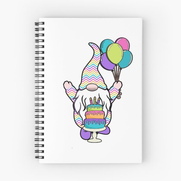 Item preview, Birthday Gnome Nordic Gnomes Birthday Cake Balloons designed and sold by funnytshirtemp.