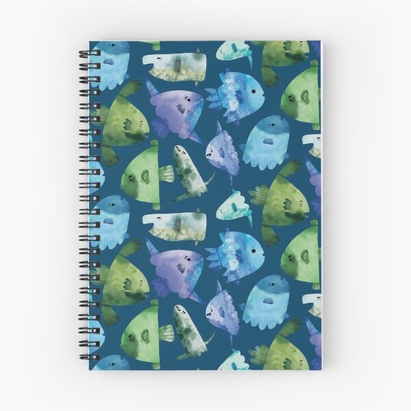 Item preview, Cute a Blue and Green Watercolor Mola Mola Sunfish designed and sold by TheRainbowRoom.