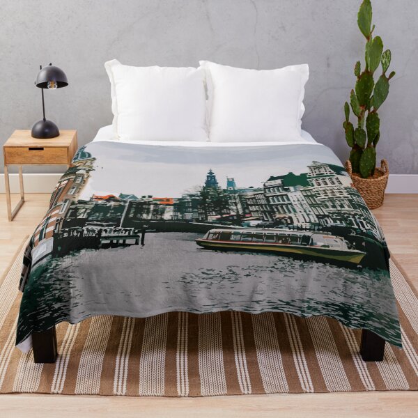 Item preview, Amsterdam Skyline | City Skyline Illustration | Beautiful Amsterdam View | Watercolor Effect designed and sold by Ainbowz-Artwork.