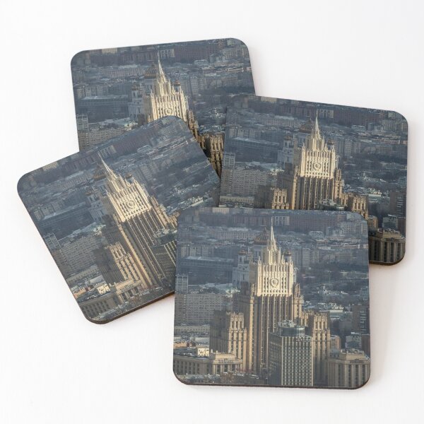 Russian Foreign Ministry, Ministry of Foreign Affairs of the Russian Federation Coasters (Set of 4)