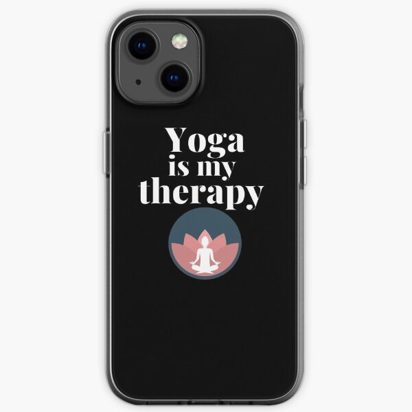 Yoga is my therapy iPhone Soft Case
