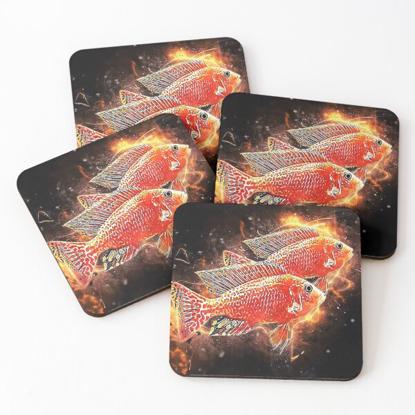 Artikelvorschau, Dragonblood Peacock Cichlid Flame Theme entworfen und verkauft von GFishy.