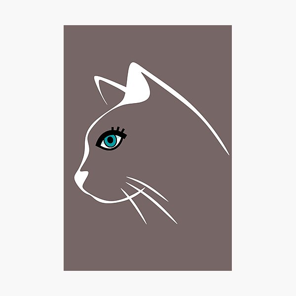 Impressions Photo Sur Le Theme Profil De Chat Redbubble