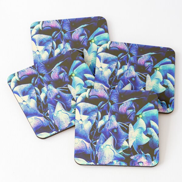 Item preview, blue neon flowers designed and sold by cutecrazytshirt.