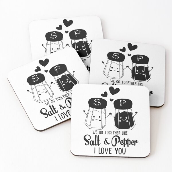 Item preview, we go together like salt & pepper i love you valentines day couples designed and sold by happinestSHOP.