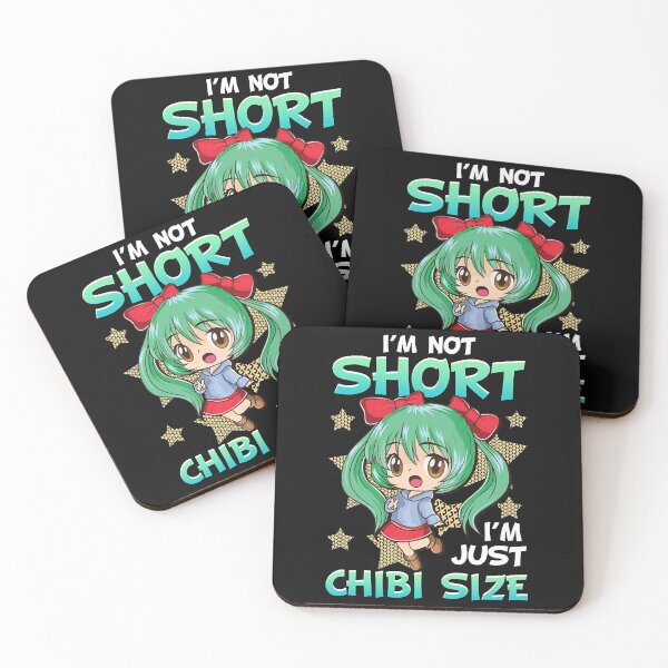 Item preview, Cute I'm Not Short I'm Just Chibi Size Anime Girl  designed and sold by NotleyBry1994.