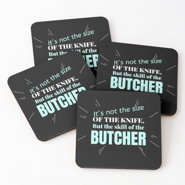 Item preview, It´s Not The Size Of The Knives, Butcher designed and sold by ApparelByGriph.