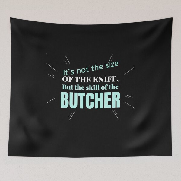 Item preview, It´s Not The Size Of The Knives, Butcher designed and sold by ApparelByGriph.