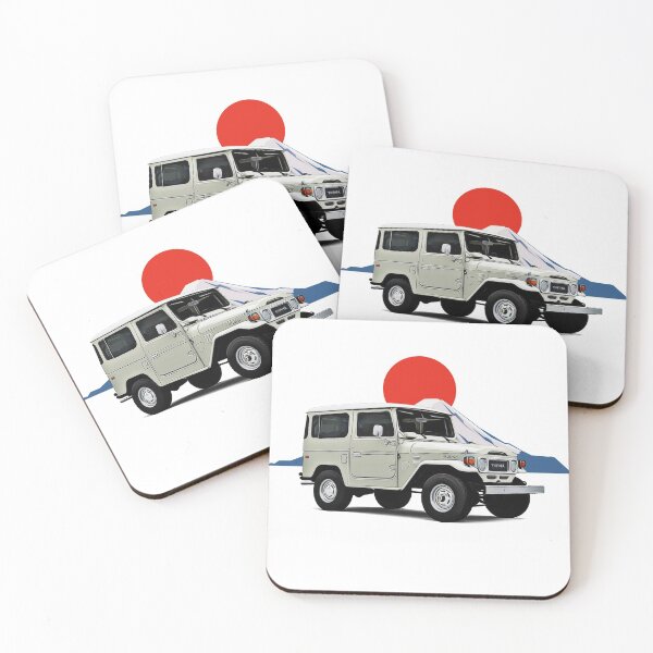 Item preview, FJ40 Landcruiser Fuji JDM Japan Print designed and sold by Auto-Prints.