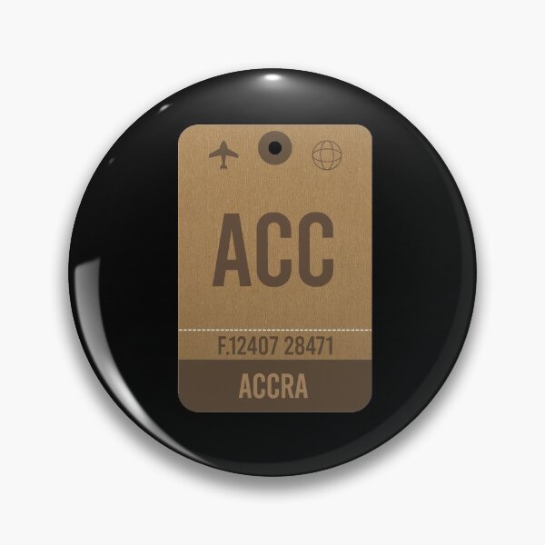 Item preview, Accra Airport Code, Airport Vintage Luggage Tag designed and sold by InspireShop.