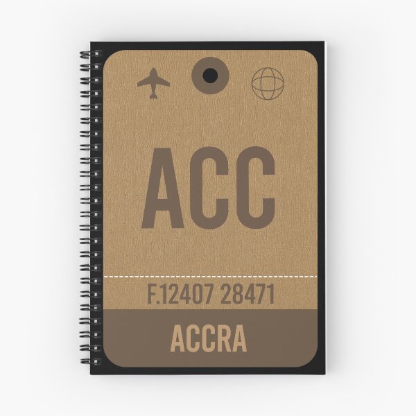 Artikelvorschau, Accra Airport Code, Flughafen Vintage Gepäckanhänger entworfen und verkauft von InspireShop.