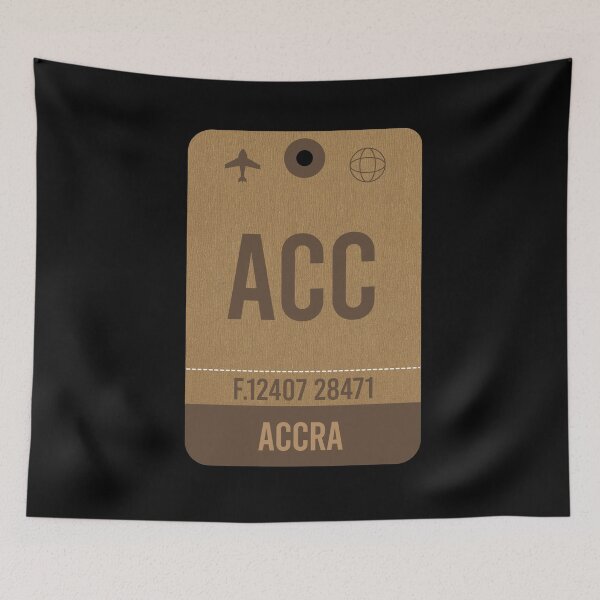 Item preview, Accra Airport Code, Airport Vintage Luggage Tag designed and sold by InspireShop.