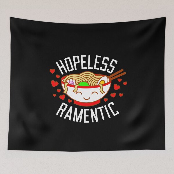 Item preview, Hopeless Ramentic - Funny Kawaii Ramen Noodles Valentine designed and sold by bonmotto.