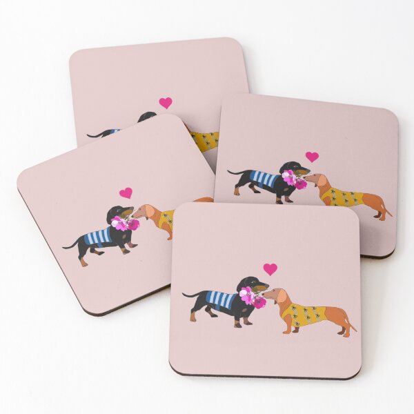Item preview, Dachshunds in love designed and sold by Leatextileart.