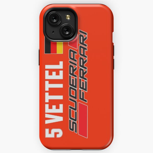 COVER VETTEL SCUDERIA FERRARI F1 per iPhone 3gs 4s 5/5s/c 6s 7 8 Plus X  iPod Touch 4/5/6 iPod nano 7 - covermania