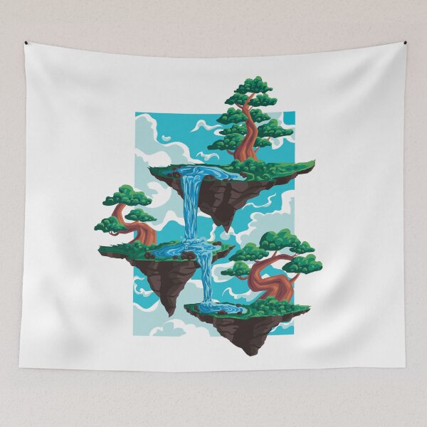 Item preview, Floating Islands Illustration designed and sold by infleims.