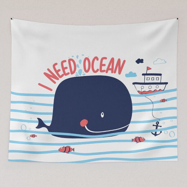Item preview, Pretty whale in its natural environment, the ocean designed and sold by LeCoinduCagou.