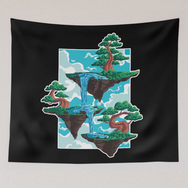 Item preview, Floating Islands Illustration designed and sold by infleims.
