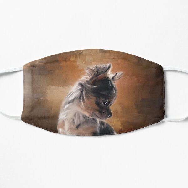 A cute merle chihuahua puppy Flat Mask