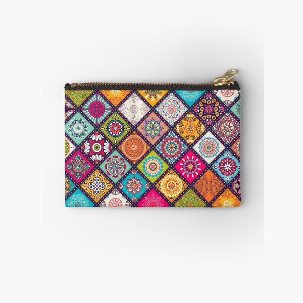 Item preview, Colorful Mediterranean Portugese Aztec Tiles Mandalas designed and sold by WildHoneyDesign.