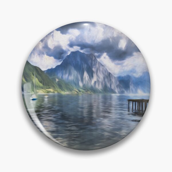 Item preview, Traunsee Lake Austria Art  designed and sold by Londonimages.