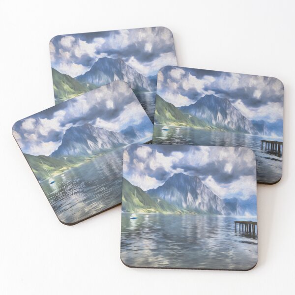 Item preview, Traunsee Lake Austria Art  designed and sold by Londonimages.