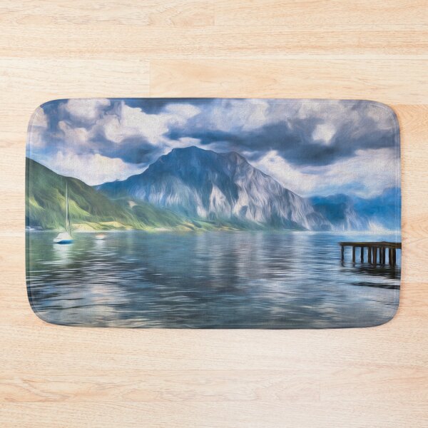 Item preview, Traunsee Lake Austria Art  designed and sold by Londonimages.