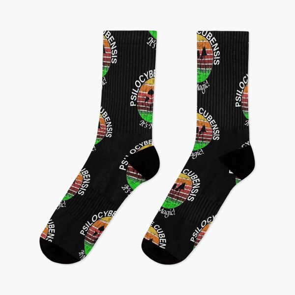 Item preview, Psilocybe Cubensis - Magic Mushrooms - Terence mckenna Psilocybin (white on black) designed and sold by Fruitsome.