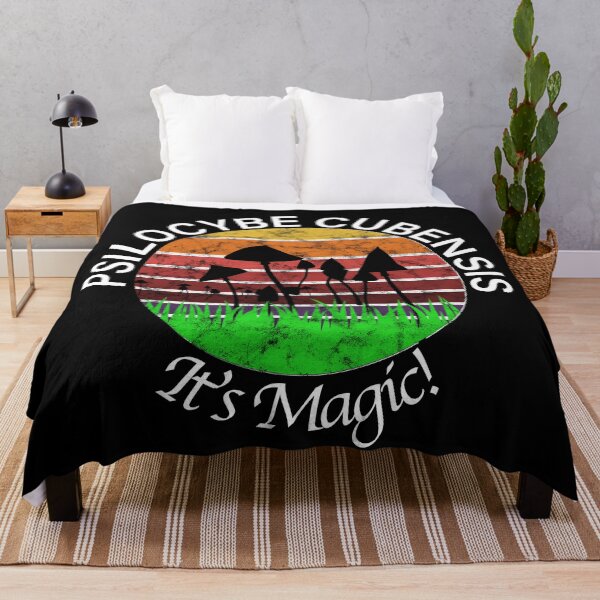 Item preview, Psilocybe Cubensis - Magic Mushrooms - Terence mckenna Psilocybin (white on black) designed and sold by Fruitsome.