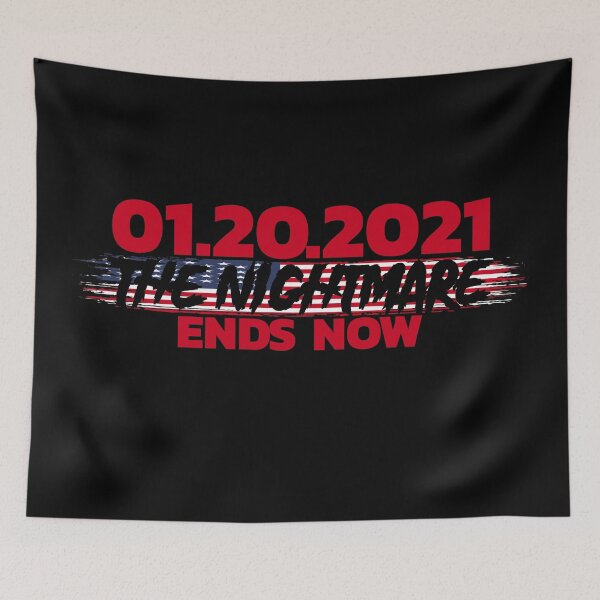 Item preview, INAUGURATION DAY 2021, THE NIGHTMARE ENDS NOW, BIDEN HARRIS PRESIDENT designed and sold by TheFirstOne.