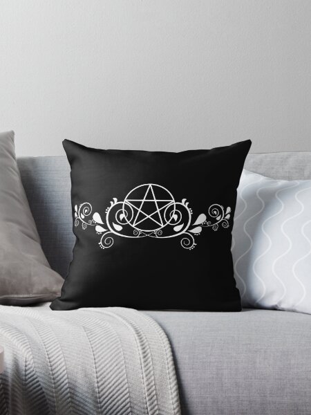 Item preview, White Pentacle Swirl Design Cheeky Witch® designed and sold by cheekywitch.