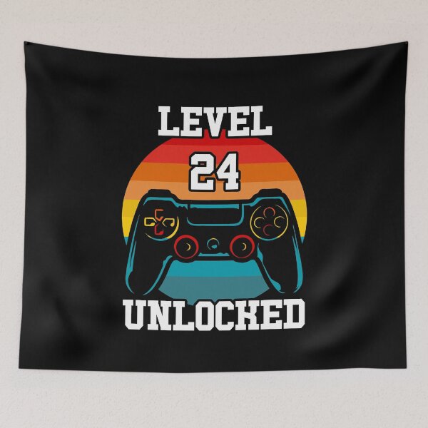 Item preview, Level 24 unlocked funny illustration gift  designed and sold by KO-Design.