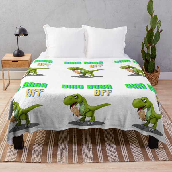 Aperçu de l'œuvre Amoureux du thé au lait Boba Dino BFF créée et vendue par lotusbud.