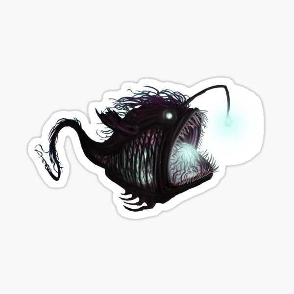 Angler Fish Stickers for Sale, Free US Shipping