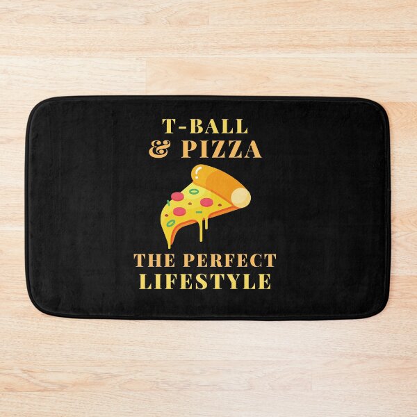 Item preview, t-ball and pizza designed and sold by SnowballStep.
