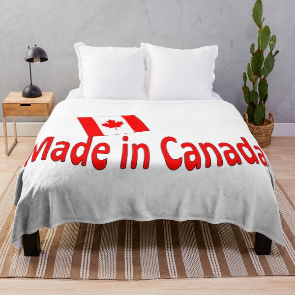 Item preview, Proud Canadian Red Font says made in Canada   designed and sold by Vicky Rodden.