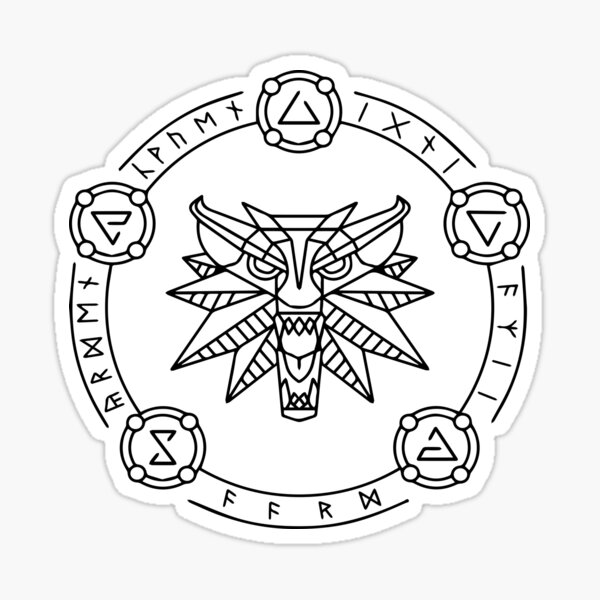 Hexer Wolf Symbol Sticker