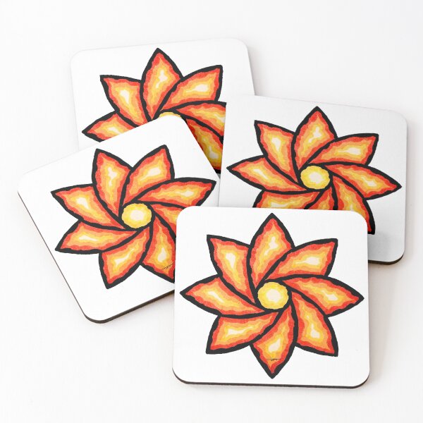Item preview, geometric flower designed and sold by baldartist80.