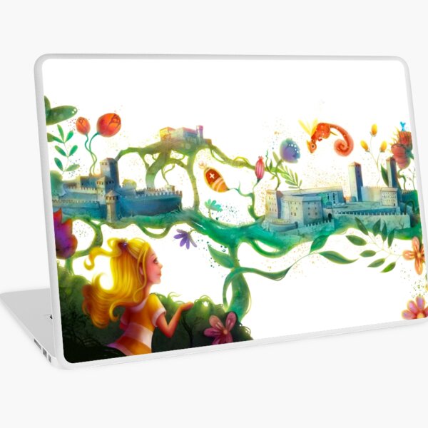 Anna and the castles of Bellinzona Laptop Skin