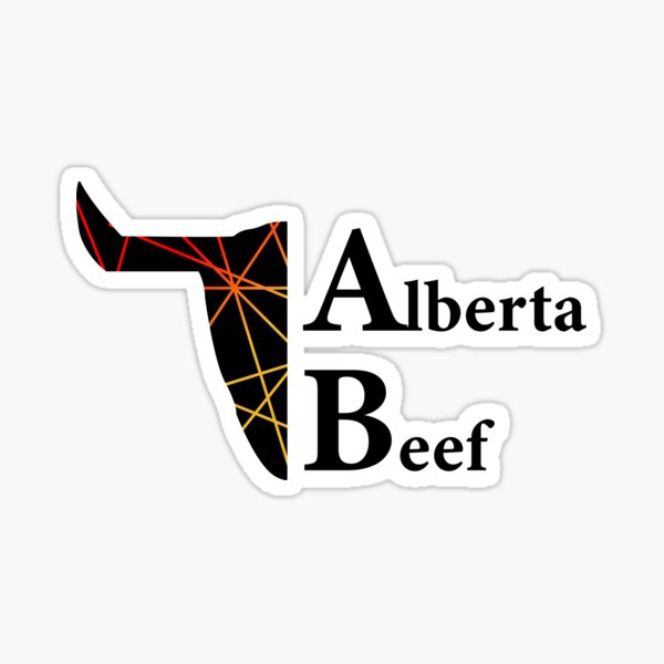 "Alberta Beef" Sticker for Sale by PabloPeralta Redbubble